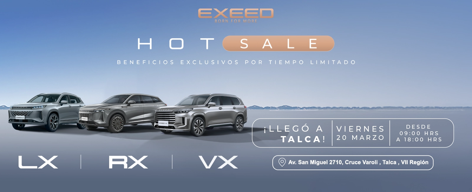 EXEED HOT SALE Banner EXEED HOT SALE