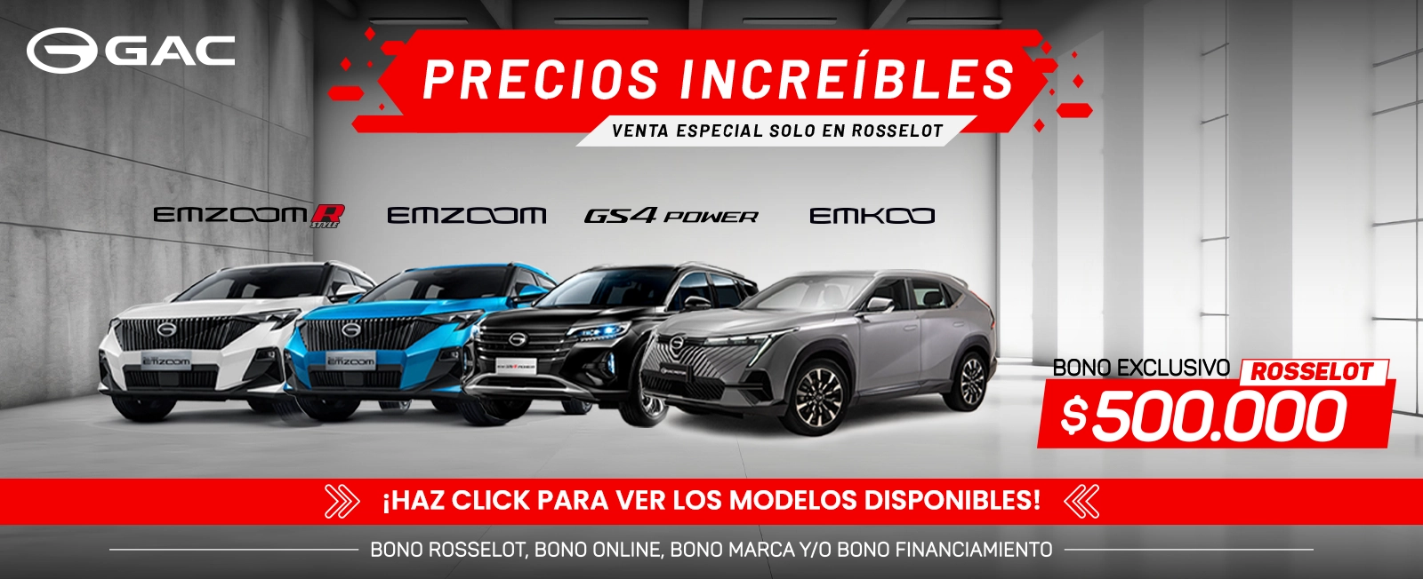 Banner GAC PRECIOS INCREIBLES