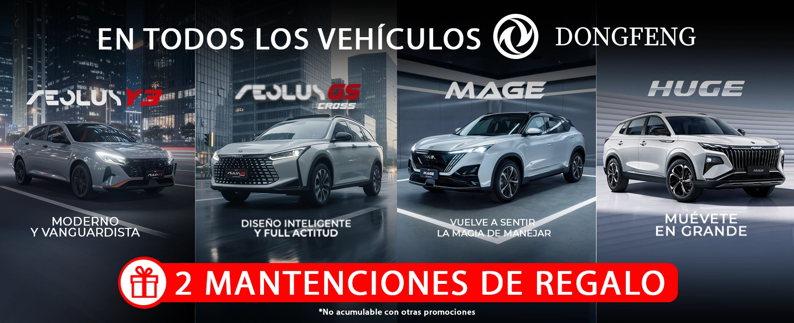 Banner DONGFENG 2 MANTENCIONES DE REGALO